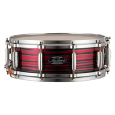 Pearl Masters Maple Snare Drum - 14" x 5" - Red Oyster Swirl - Image 1