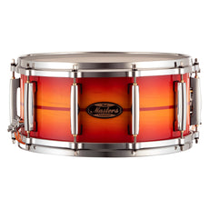 Pearl Masters Maple/Gum 14x6.5 Snare - Sunburst With Red Stripe MMGC1465S/C857