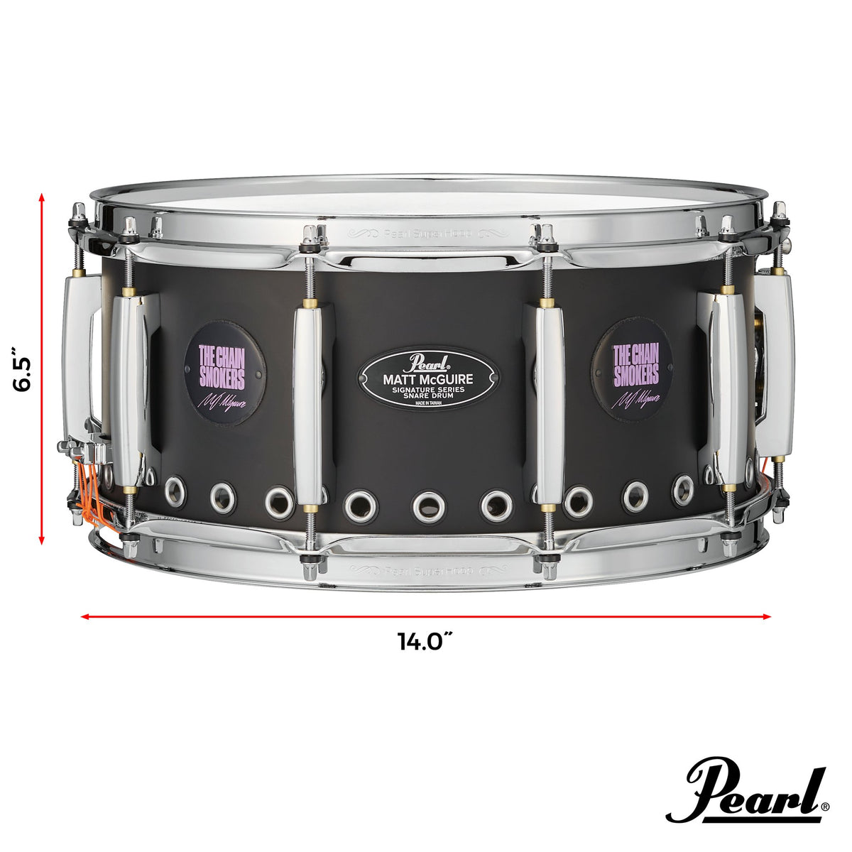 Pearl Matt McGuire Signature Snare Drum - 14x6.5 - Image 9