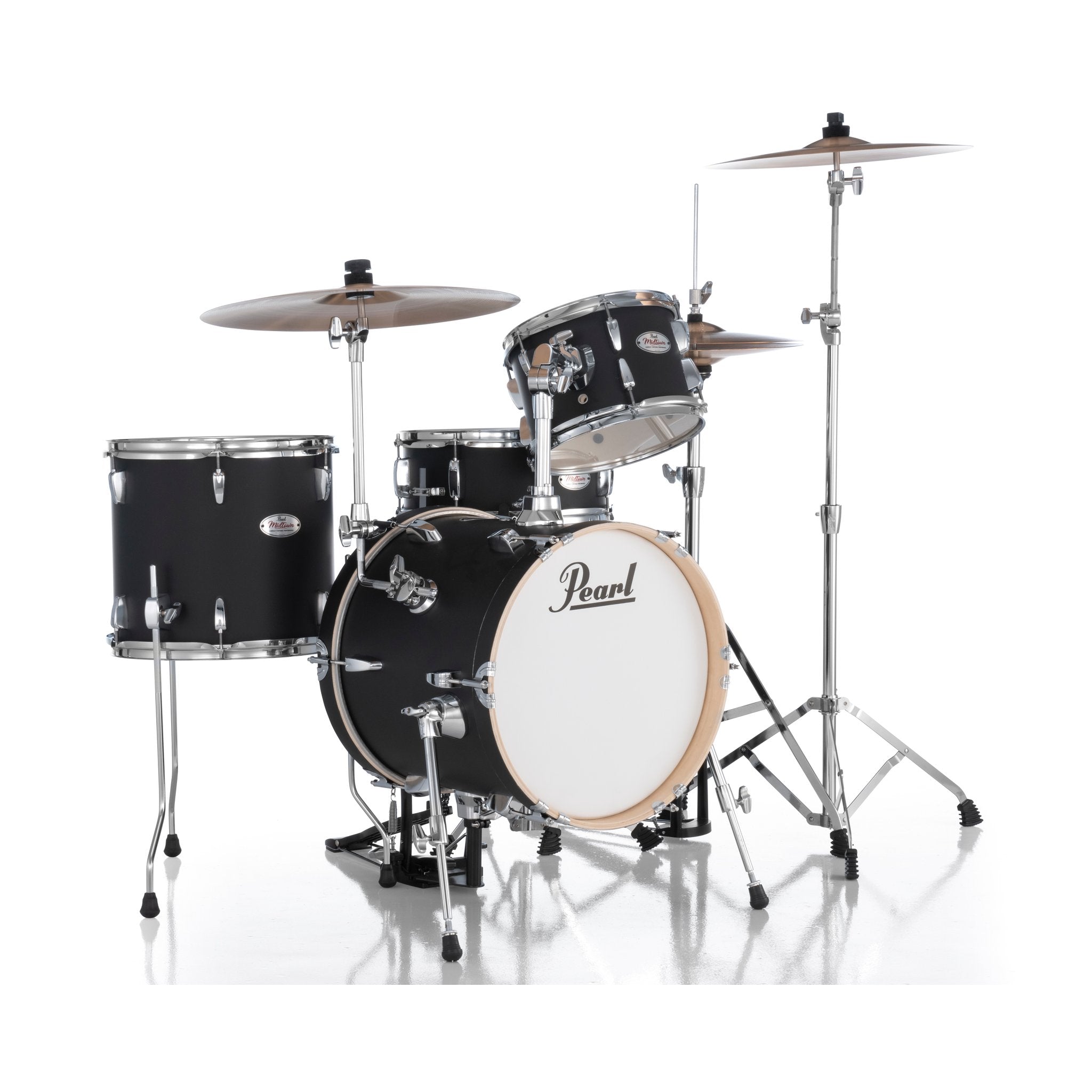 Pearl Midtown Black Drum Set MT564BGC752