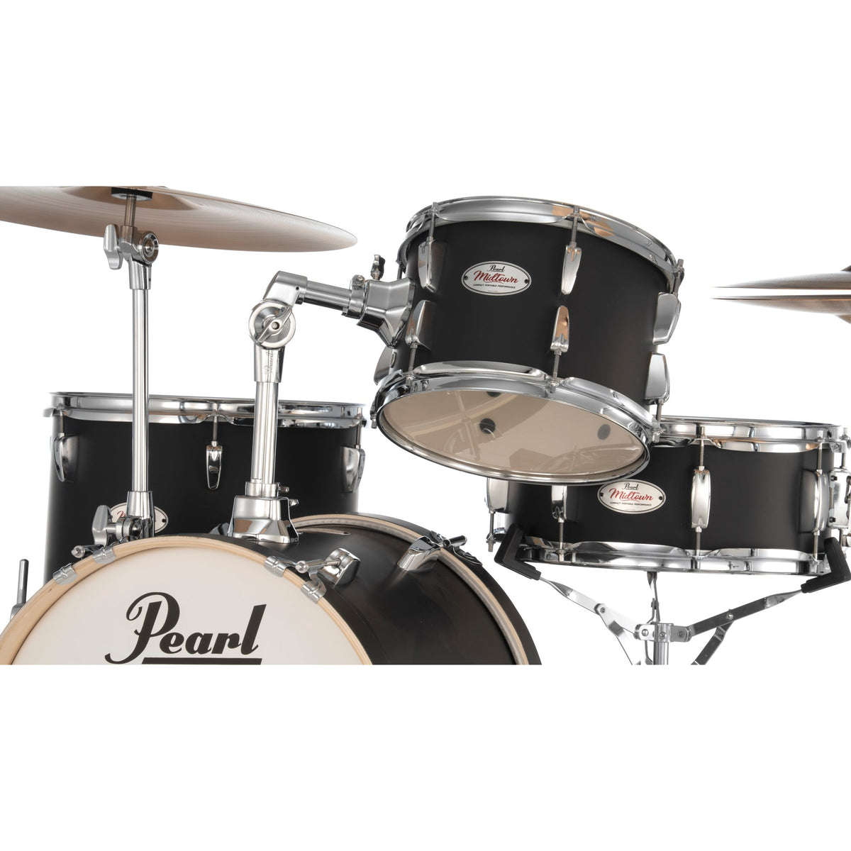 Pearl Midtown Black Drum Set Tom Detail