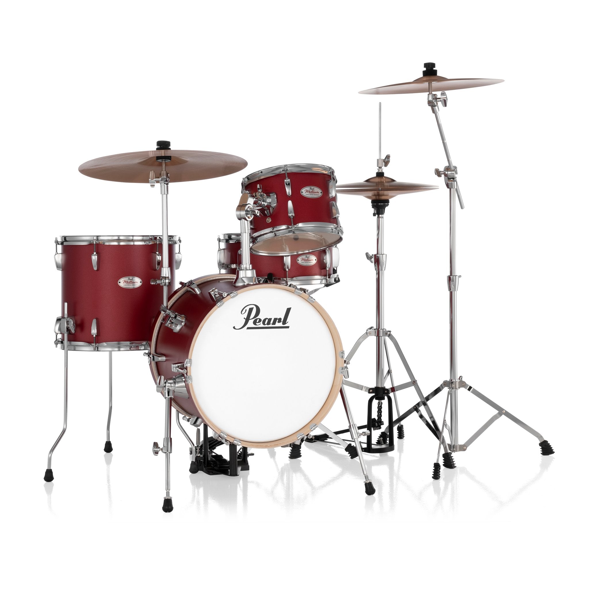 Pearl Midtown Compact 4-piece Drum Set with Hardware - 16 Pearl Midtown Compact 4-piece Drum Set with Hardware - 16