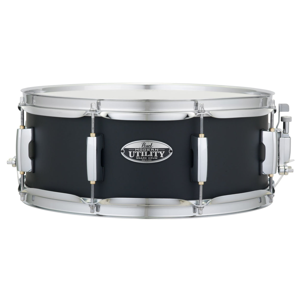 Pearl Modern Utility Maple Snare Drum - 14" x 5.5" - Satin Black - Image 1