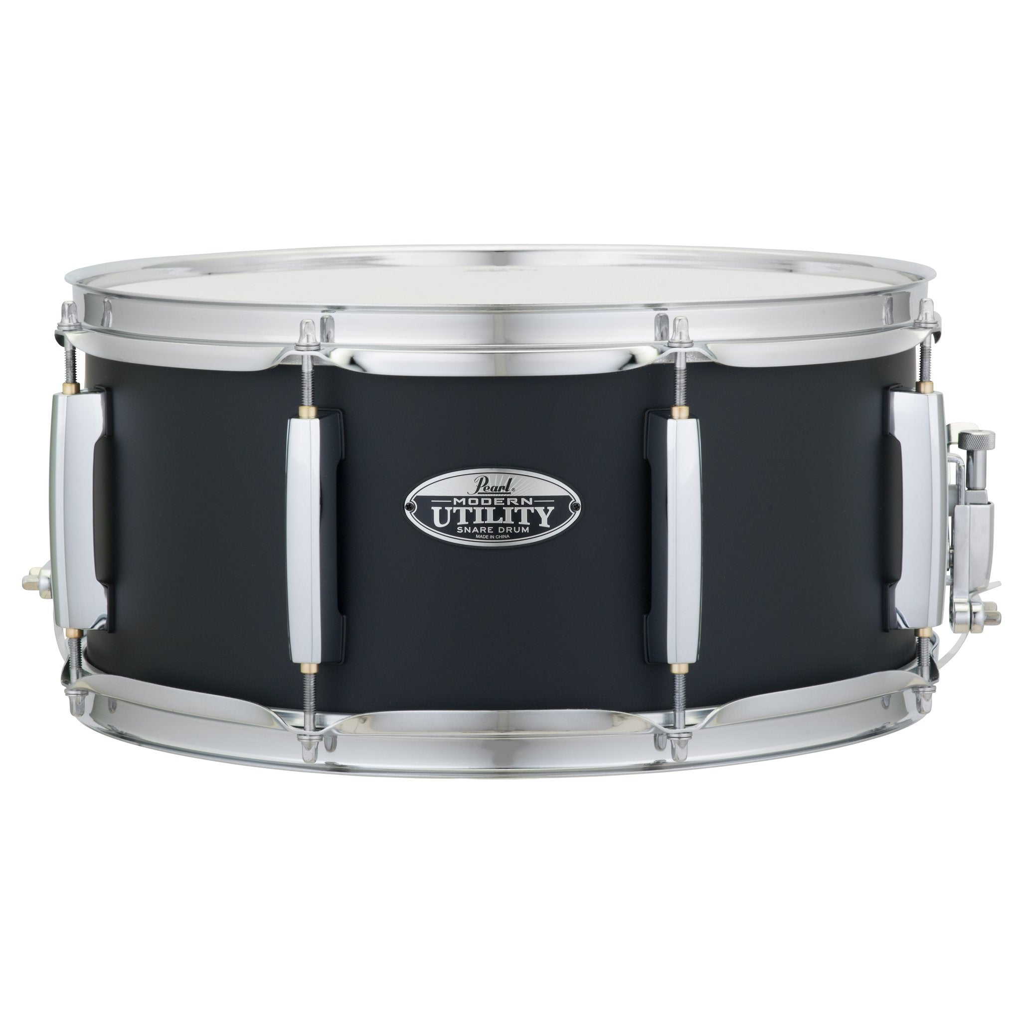 Pearl Modern Utility Maple Snare Drum - 14" x 6.5" - Satin Black - Image 1