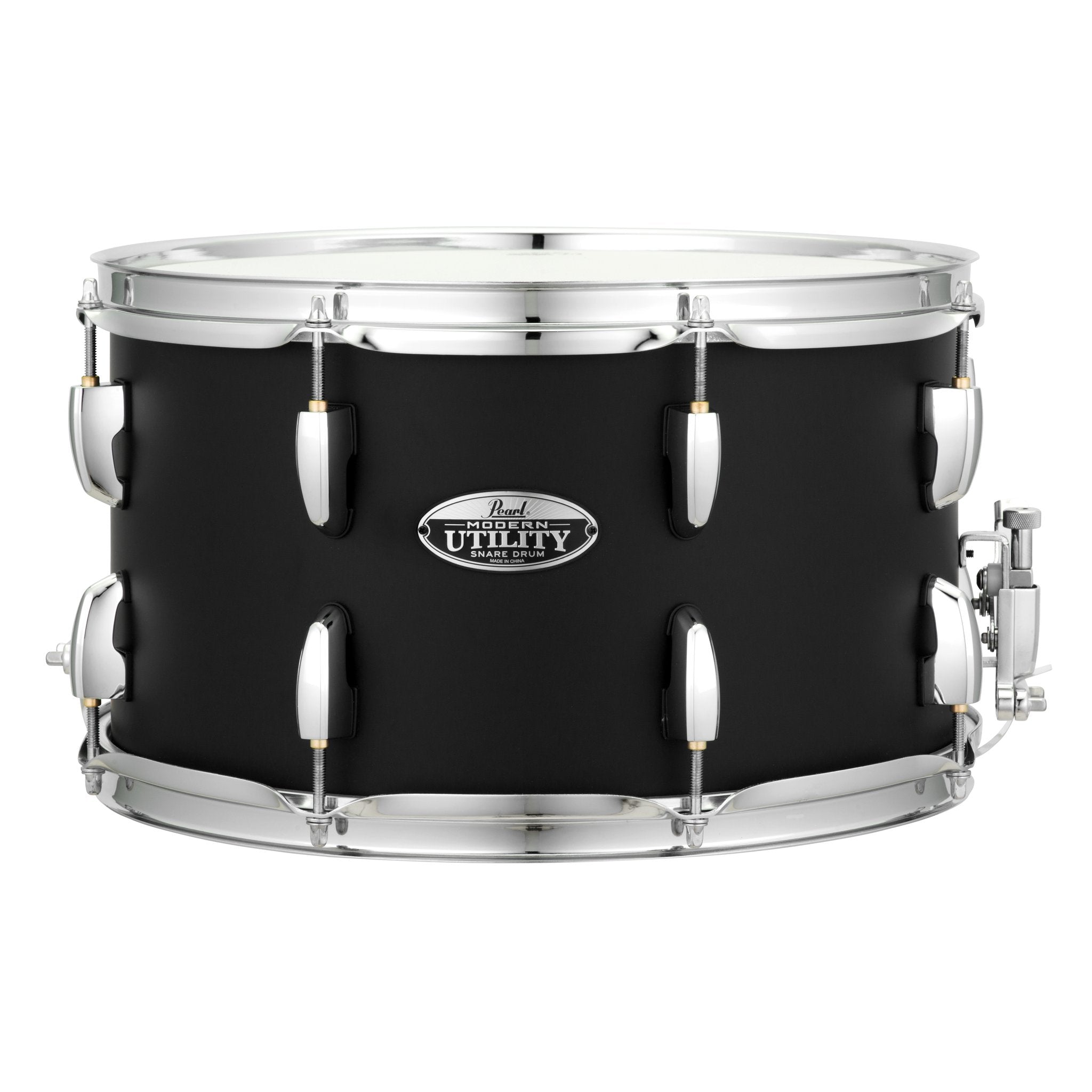 Pearl Modern Utility Maple Snare Drum - 14" x 8" - Satin Black - Image 1