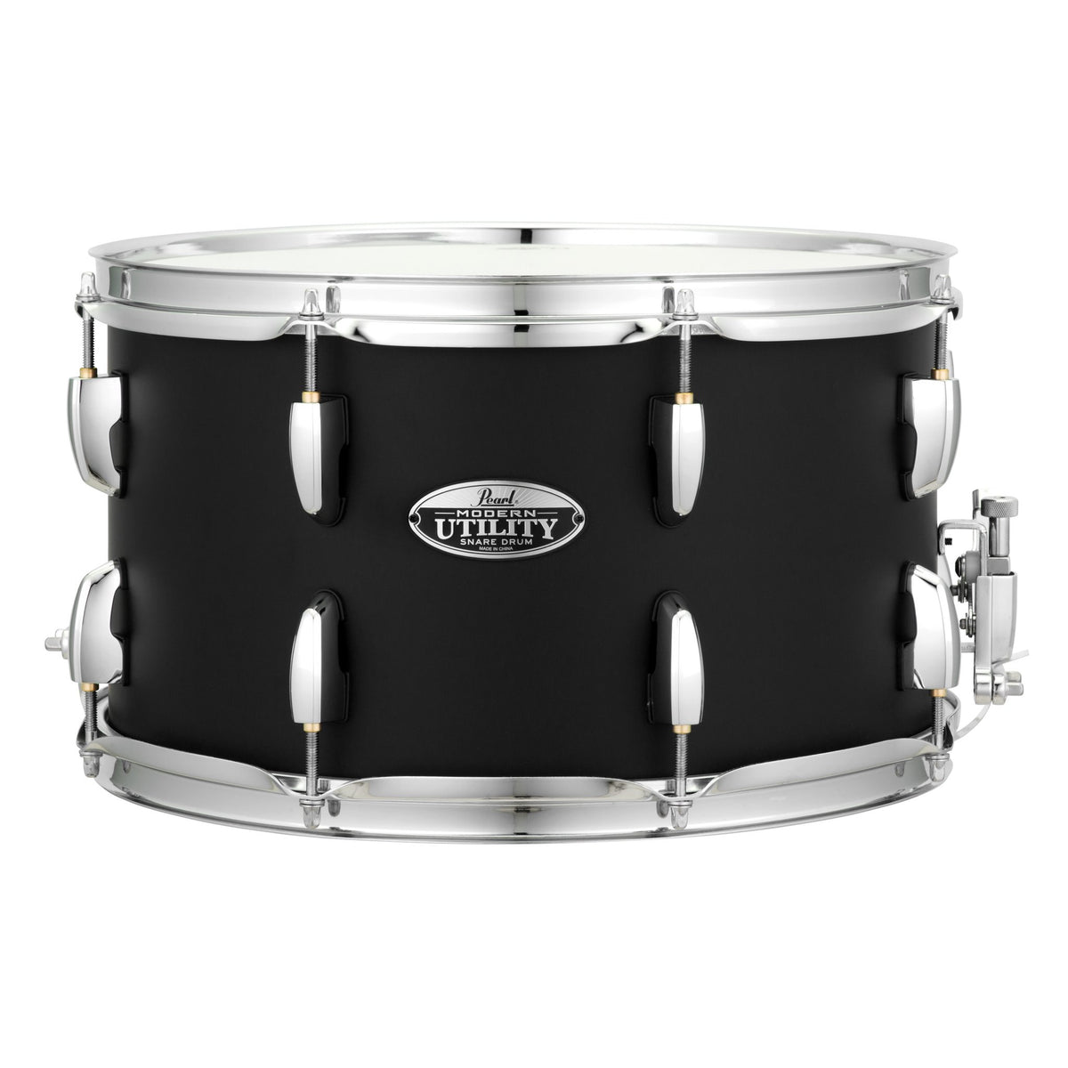 Pearl Modern Utility Maple Snare Drum - 14" x 8" - Satin Black - Image 1