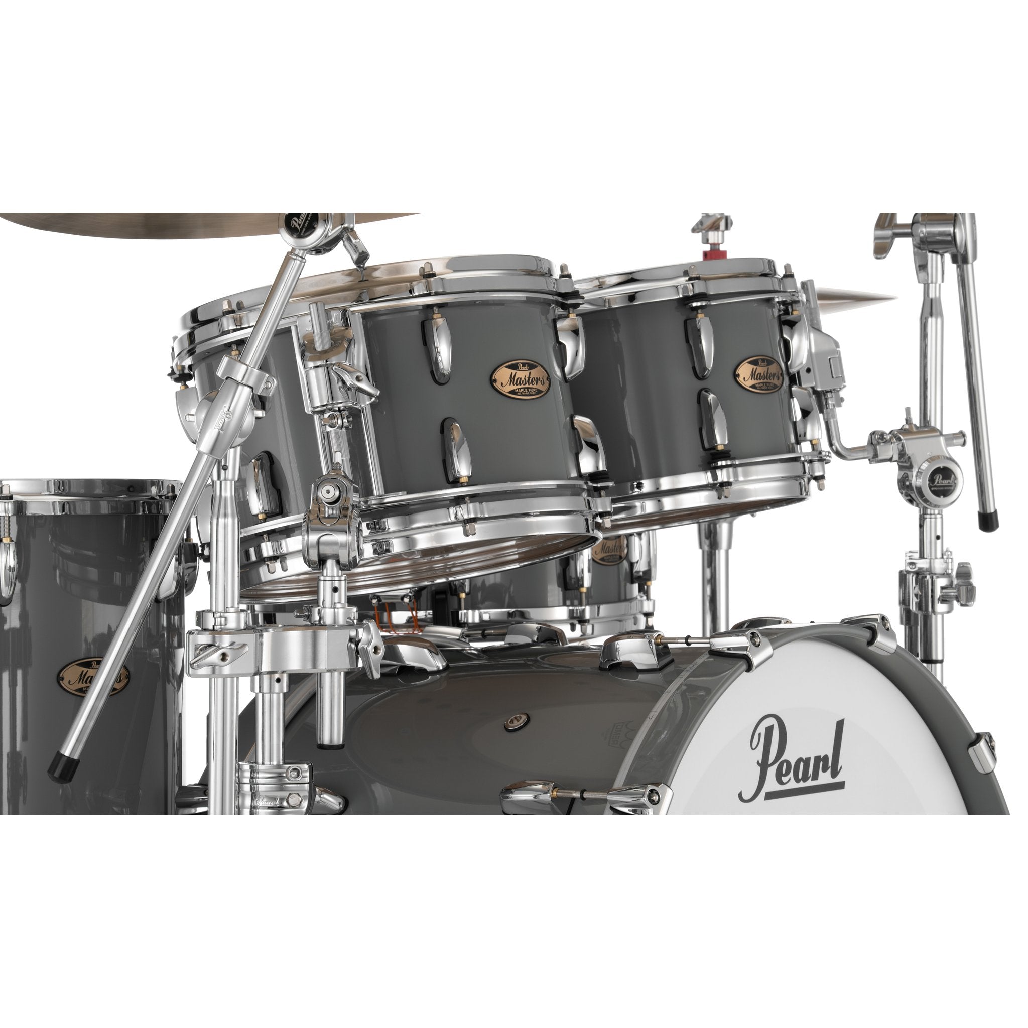 Pearl Masters Maple Pure 4-piece Shell Pack With Gyrolock L Tom Mount - 22" Bass Drum - Image 11