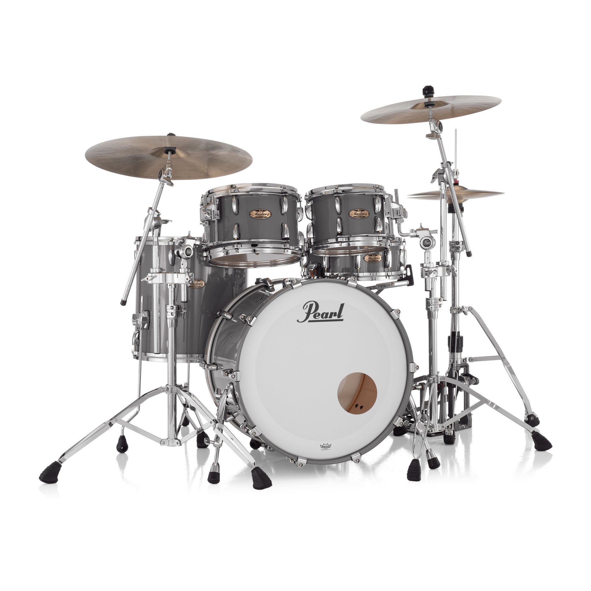 Pearl Masters Maple Pure 4-piece Shell Pack With Gyrolock L Tom Mount - 22" Bass Drum - Image 8