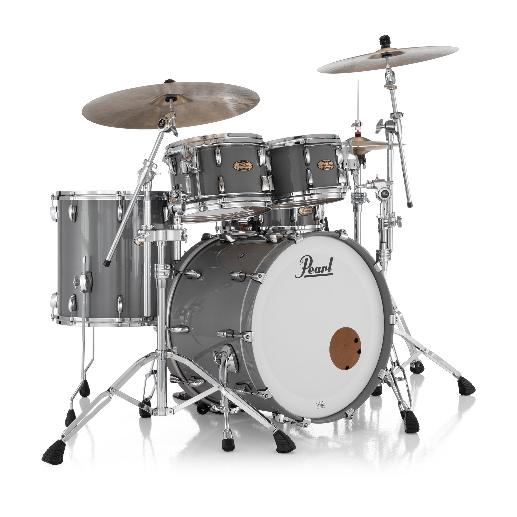 Pearl Masters Maple Pure 4-piece Shell Pack With Gyrolock Tom Mount - 22" Bass Drum - Image 8
