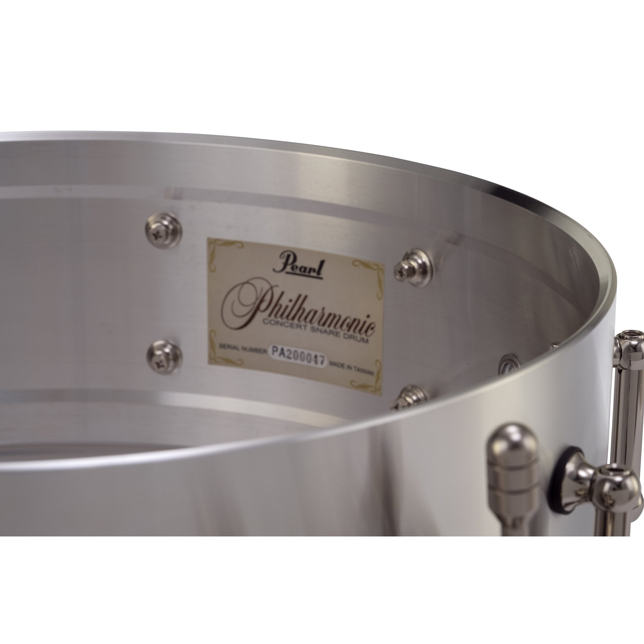 Pearl Philharmonic Cast Aluminum Concert Snare Drum - 14" x 5" - Image 4