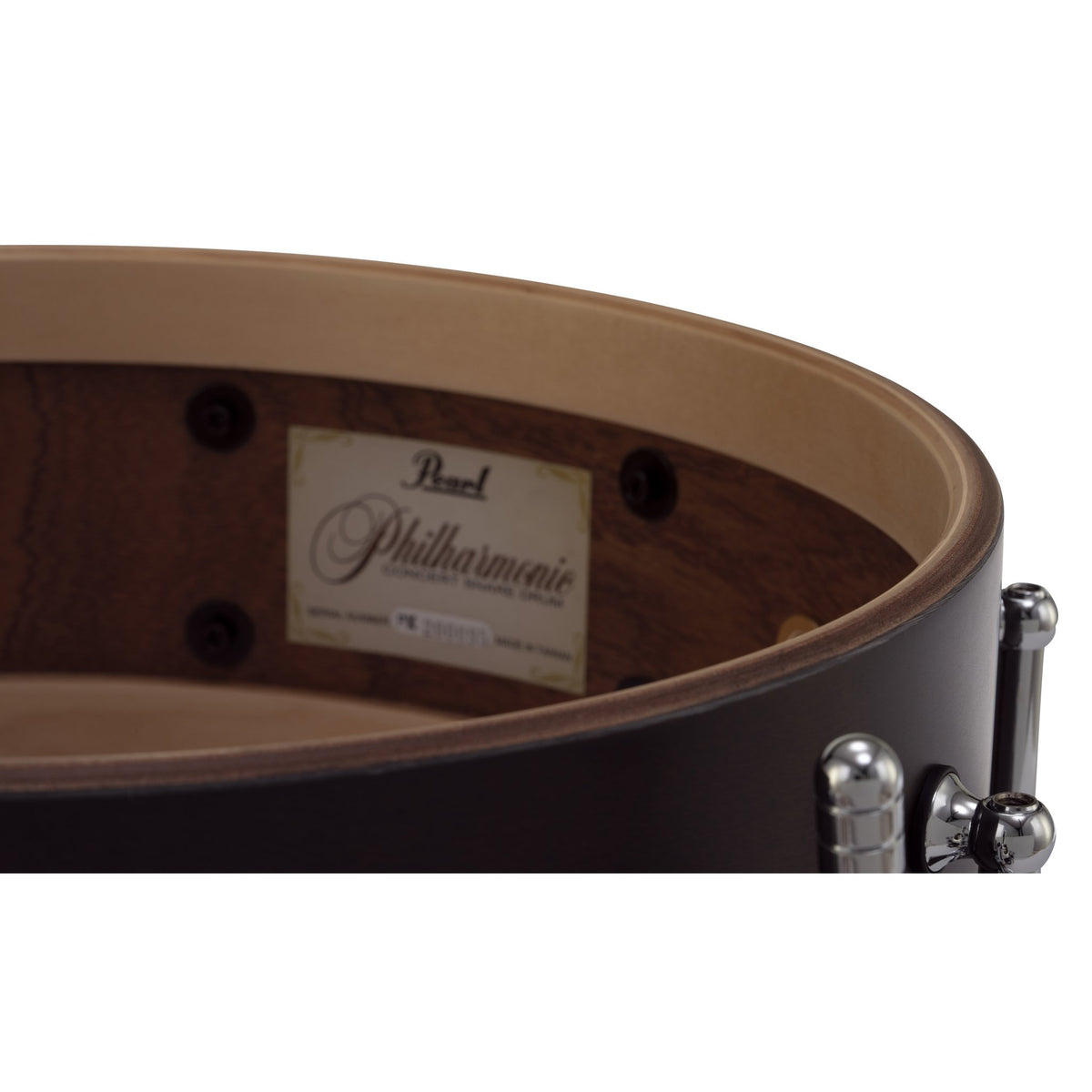 Pearl Philharmonic Field Drum Mahogany Shell Matte Walnut Finish - 14x12 - Image 2