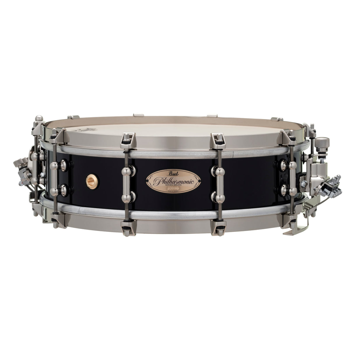 Pearl Philharmonic Maple Concert Snare Drum - 14" x 4" - Piano Black - Image 1