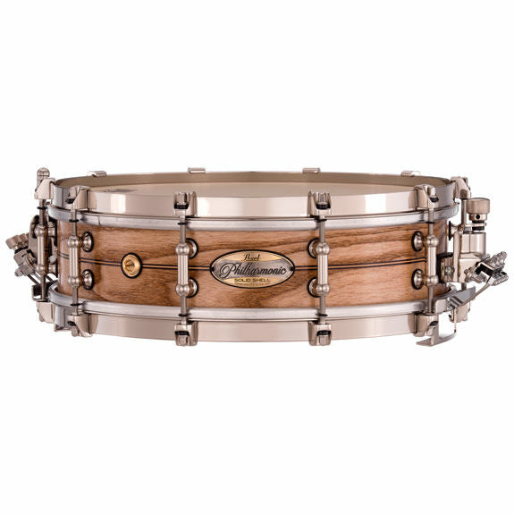 Pearl Philharmonic Concert Snare Drum - Solid Shell Ash 14x4, Fully Rounded Bearing Edges, Ebony Single Inlay