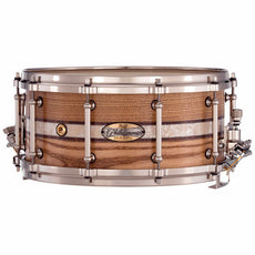 Pearl Philharmonic Concert Snare Drum - Solid Shell Ash 14x6.5, 45 Degree Bearing Edges, Boxwood-Rose Triband Inlay