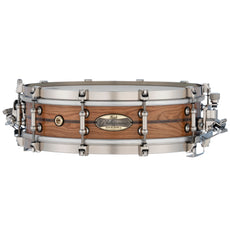 Pearl Philharmonic Solid Shell Cherry Concert Snare Drum - 14" x 4" - 45-degree Bearing Edges - Kingwood Center Inlay - Image 1