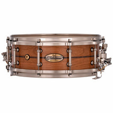 Pearl Philharmonic Concert Snare Drum - Solid Shell Cherry 14x5, Fully Rounded Bearing Edges, Nicotine White Marine Inlay