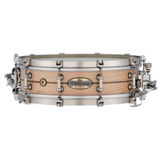 Pearl Philharmonic Solid Shell Maple Concert Snare Drum - 14" x 4" - Fully-Rounded Bearing Edges - Boxwood-Rose Single Inlay - Image 1