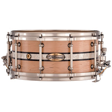 Pearl Philharmonic Solid Shell Maple Concert Snare Drum - 14" x 6.5" - Fully-Rounded Bearing Edges - Duoband Ebony Marine Inlay - Image 1