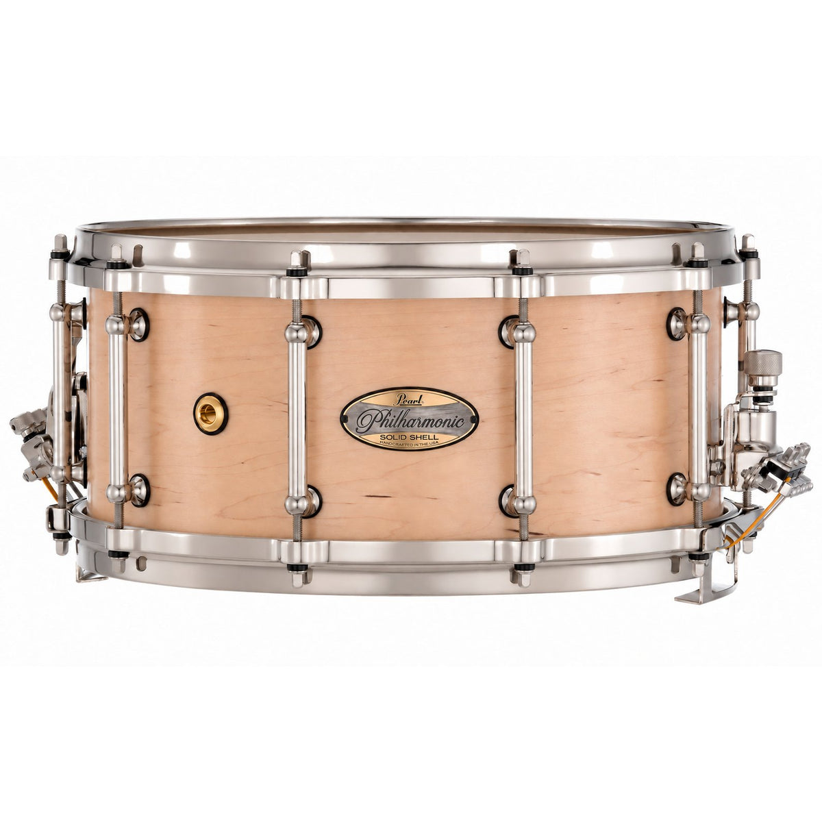 Pearl Philharmonic Solid Shell Maple Concert Snare Drum 14x6.5 No Inlay Rounded Bearing Edges PHSM1465R/N1000