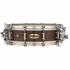 Pearl Philharmonic Concert Snare Drum - Solid Shell Walnut 14x4, 45 Degree Bearing Edges, Ebony Single Inlay