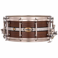 Pearl Philharmonic Concert Snare Drum - Solid Shell Walnut 14x6.5, 45 Degree Bearing Edges, Kingwood Royal Inlay