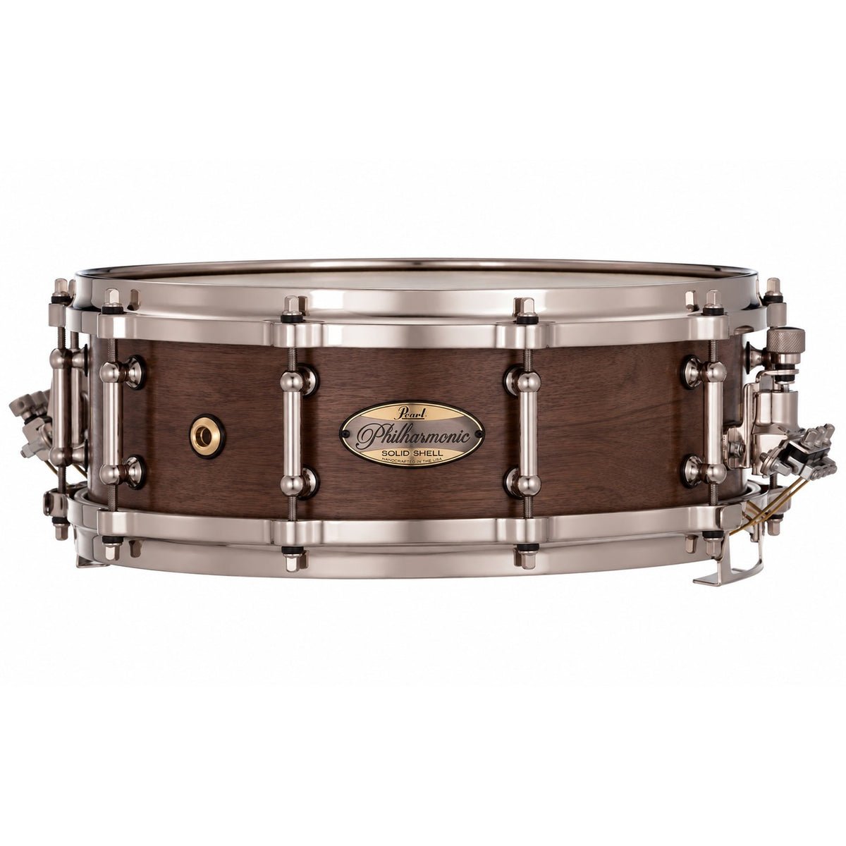 Pearl Philharmonic Solid Shell Walnut Concert Snare Drum 14x5 45 Degree Bearing Edges No Inlay PHSW1450/N1000