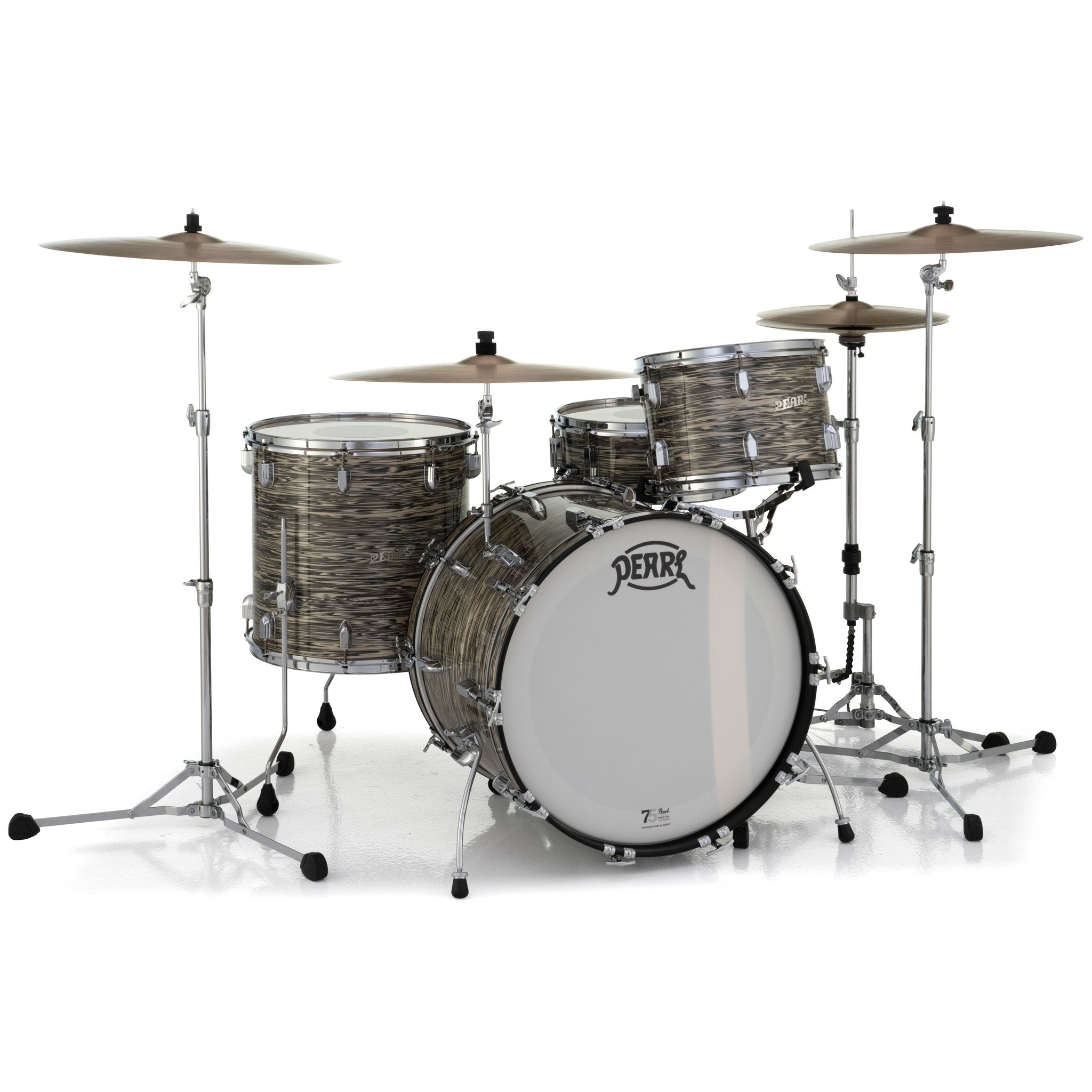 Pearl President Series Deluxe 3-piece Drum Set Shell Pack - 22" Bass Drum - Desert Ripple - Image 4
