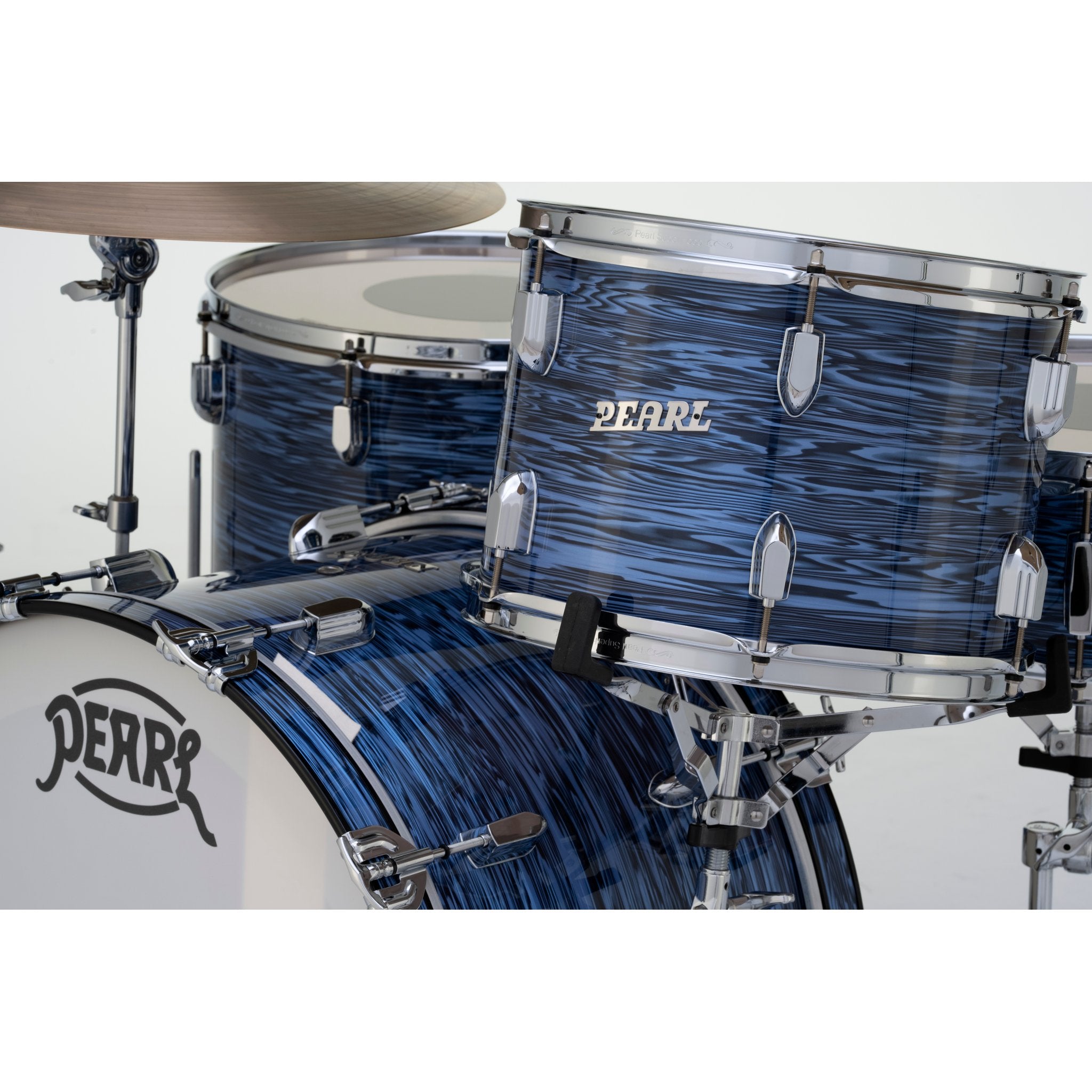 Pearl President Series Deluxe 3-piece Drum Set Shell Pack - 22" Bass Drum - Ocean Ripple - Image 4