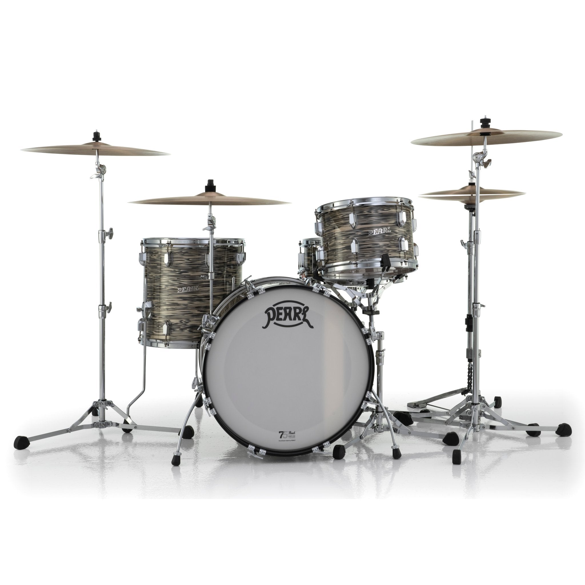 Pearl President Series Deluxe 3-Piece Shell Pack Desert Ripple Finish - 20" Bass Drum - Image 3