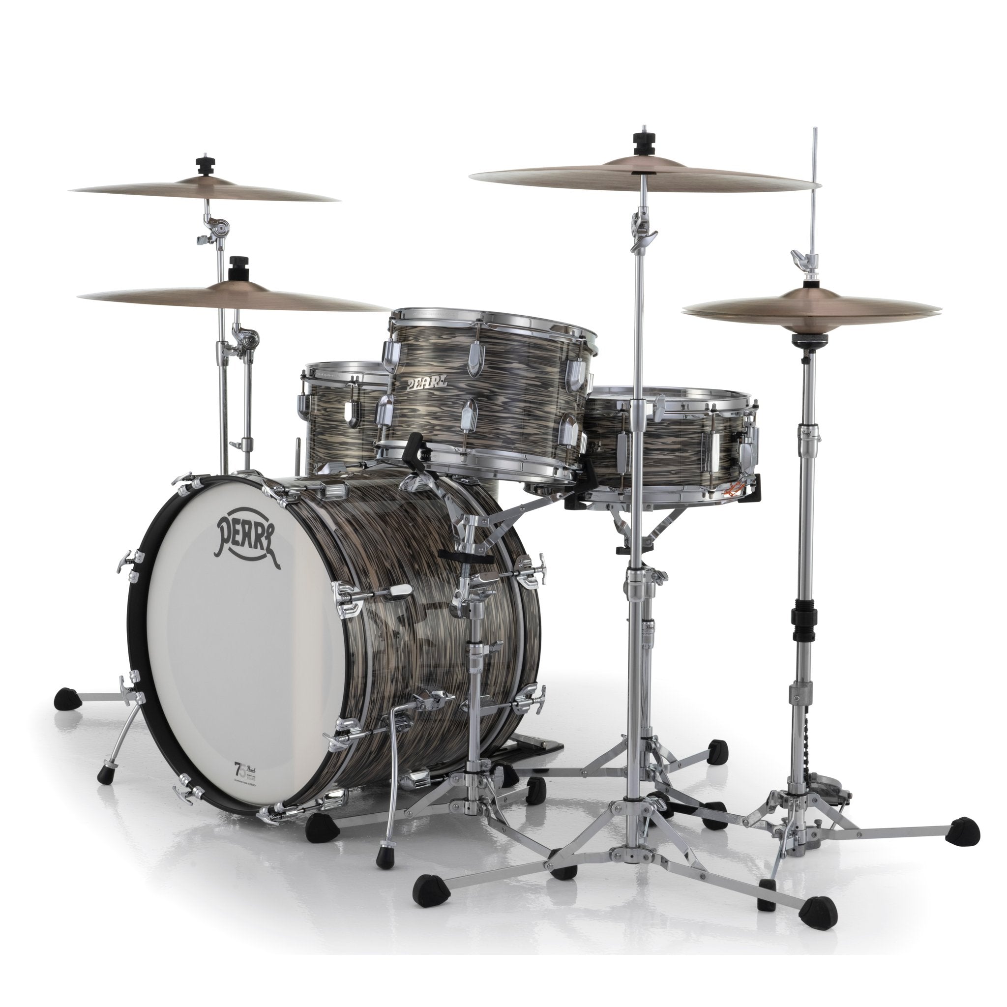 Pearl President Series Deluxe 3-Piece Shell Pack Desert Ripple Finish - 20" Bass Drum - Image 4