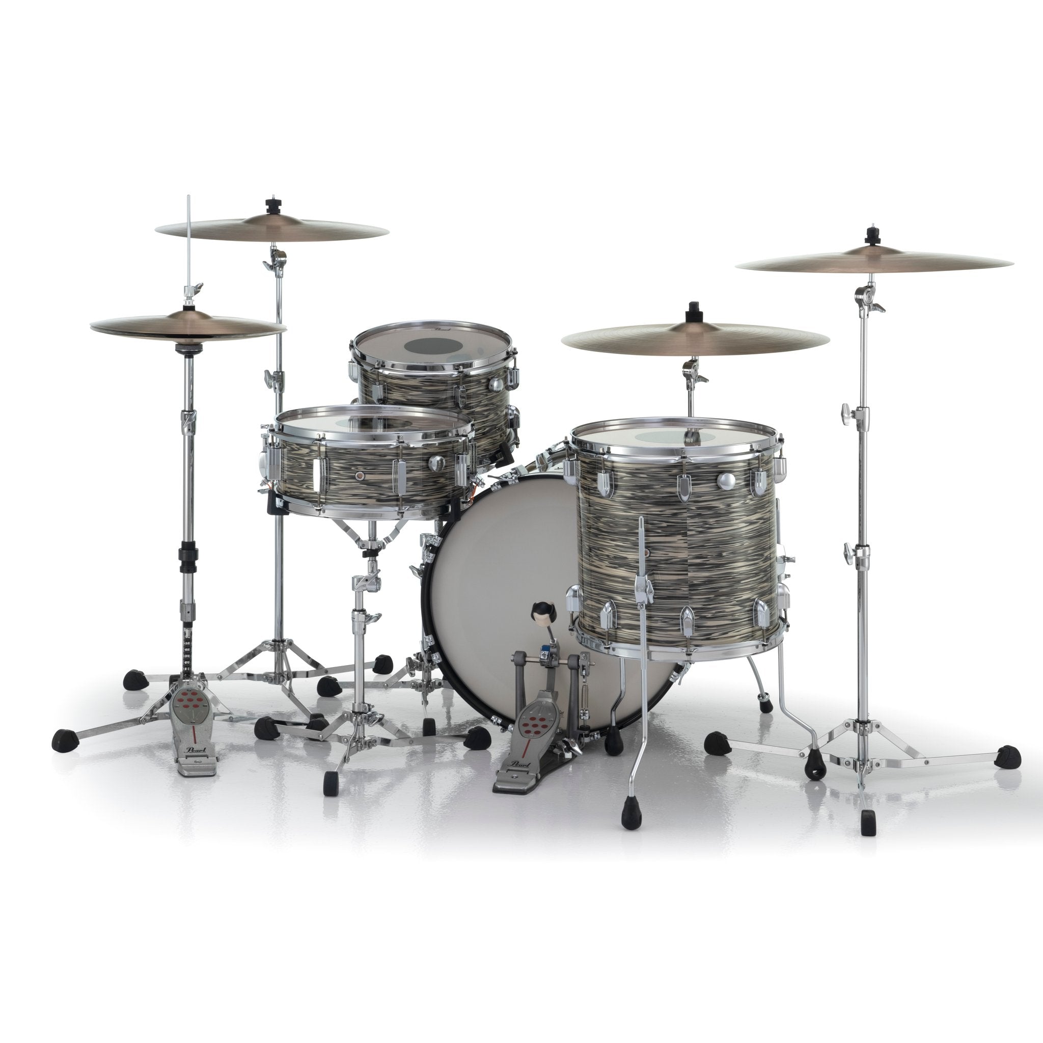 Pearl President Series Deluxe 3-Piece Shell Pack Desert Ripple Finish - 20" Bass Drum - Image 5