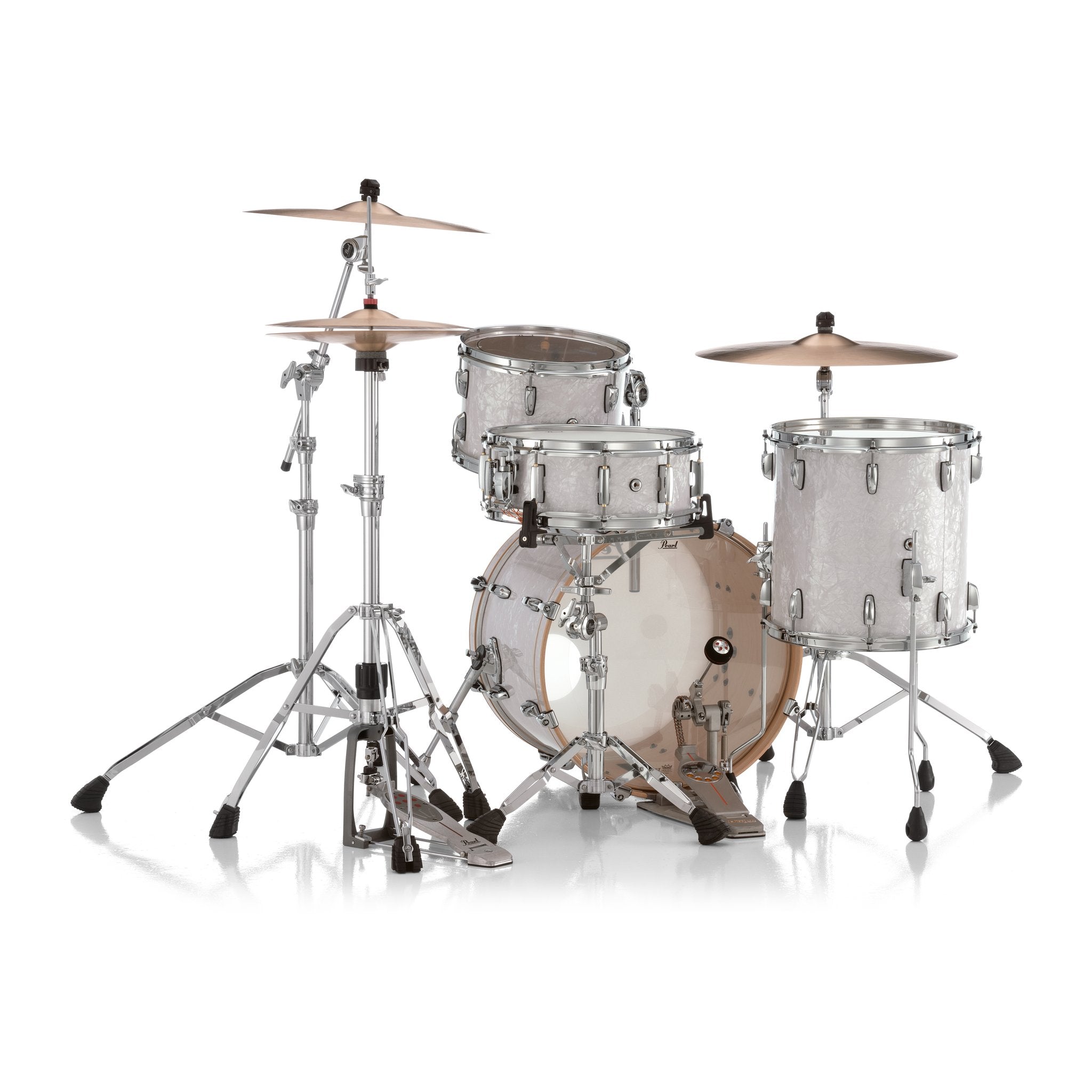 Pearl Professional 3-piece Maple Drum Set Shell Pack - 20" Bass Drum - White Marine Pearl - Image 6