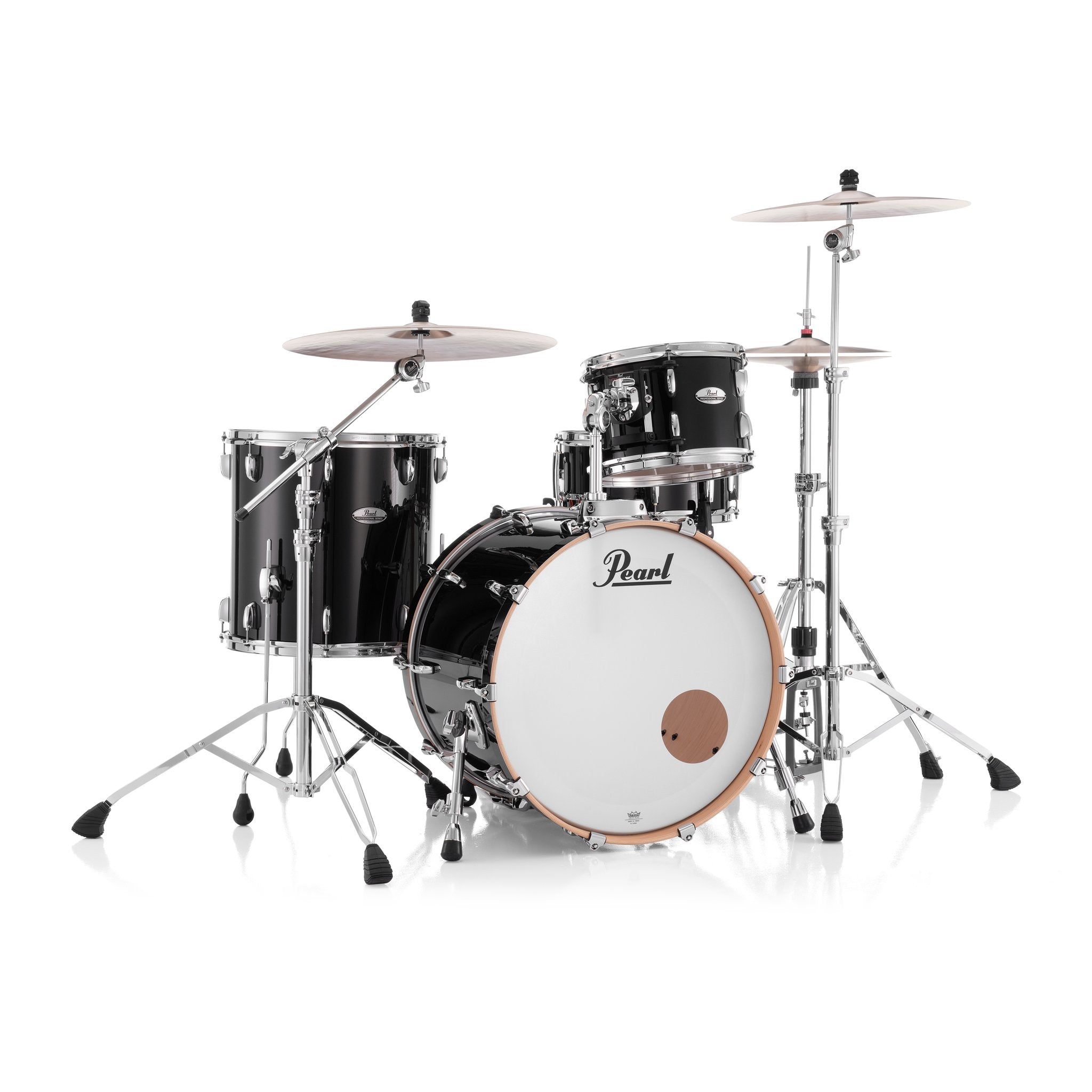 Pearl Professional 3-piece Maple Drum Set Shell Pack - 22" Bass Drum - Emerald Mist - Image 4