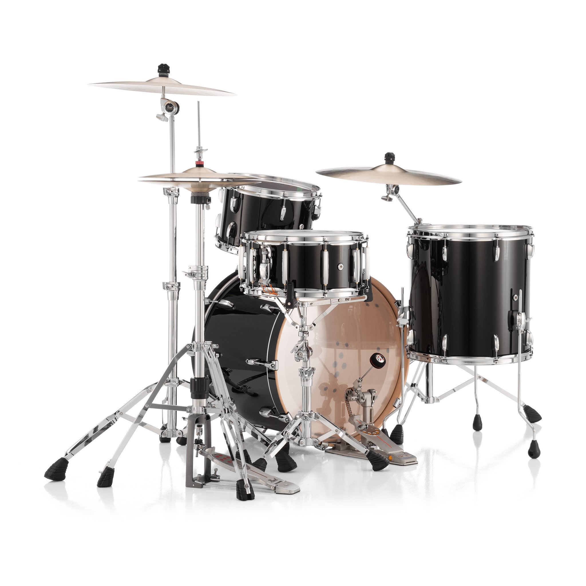 Pearl Professional 3-piece Maple Drum Set Shell Pack - 22" Bass Drum - Emerald Mist - Image 7