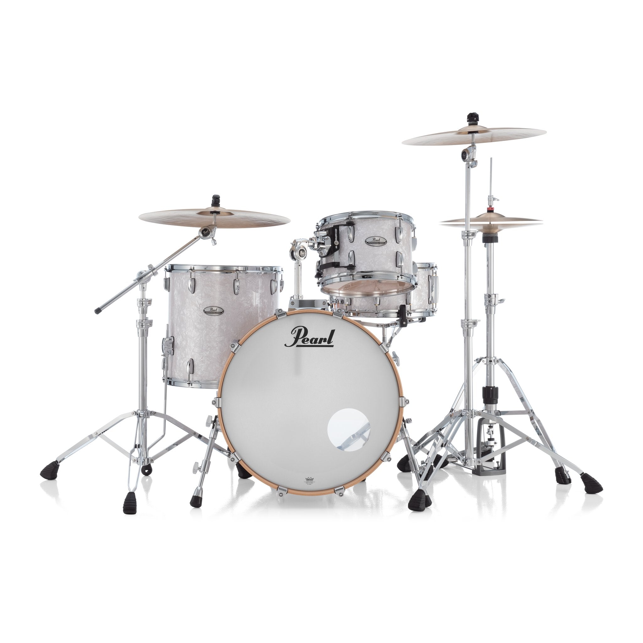 Pearl Professional 3-piece Maple Drum Set Shell Pack - 22" Bass Drum - White Marine Pearl - Image 2