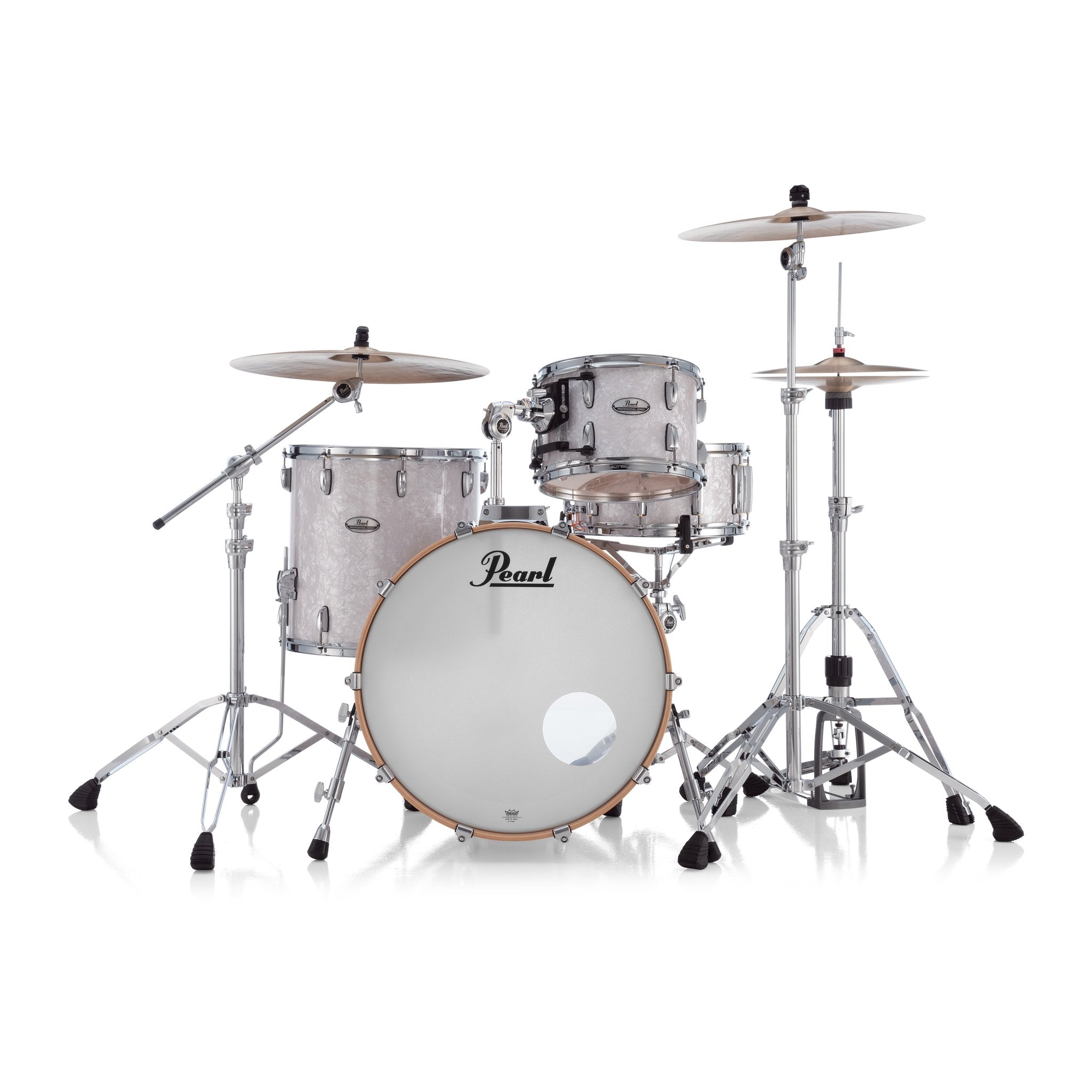 Pearl Professional 3-piece Maple Drum Set Shell Pack - 22" Bass Drum - White Marine Pearl - Image 9