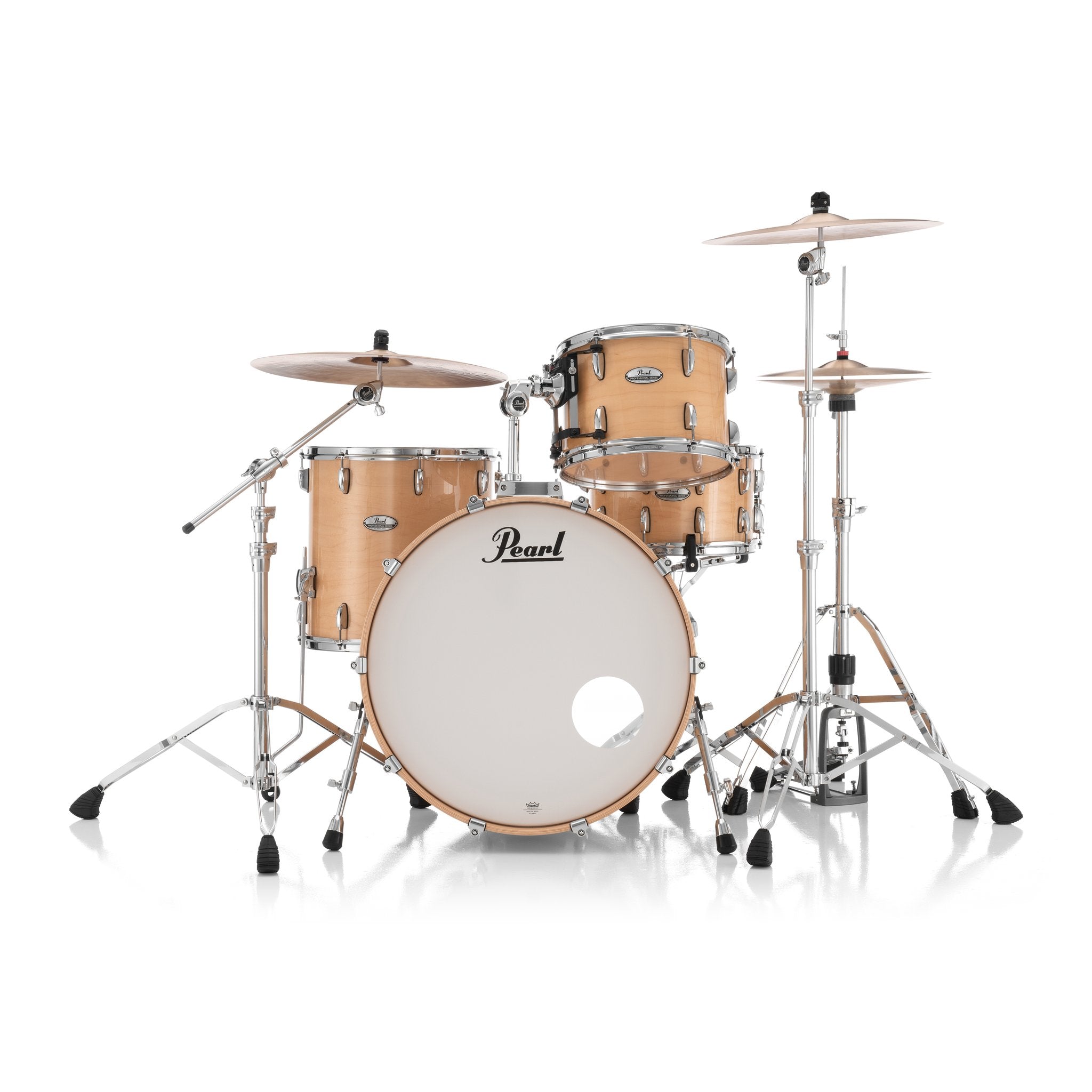 Pearl Professional 3-piece Maple Drum Set Shell Pack - 24" Bass Drum - Natural Maple - Image 2