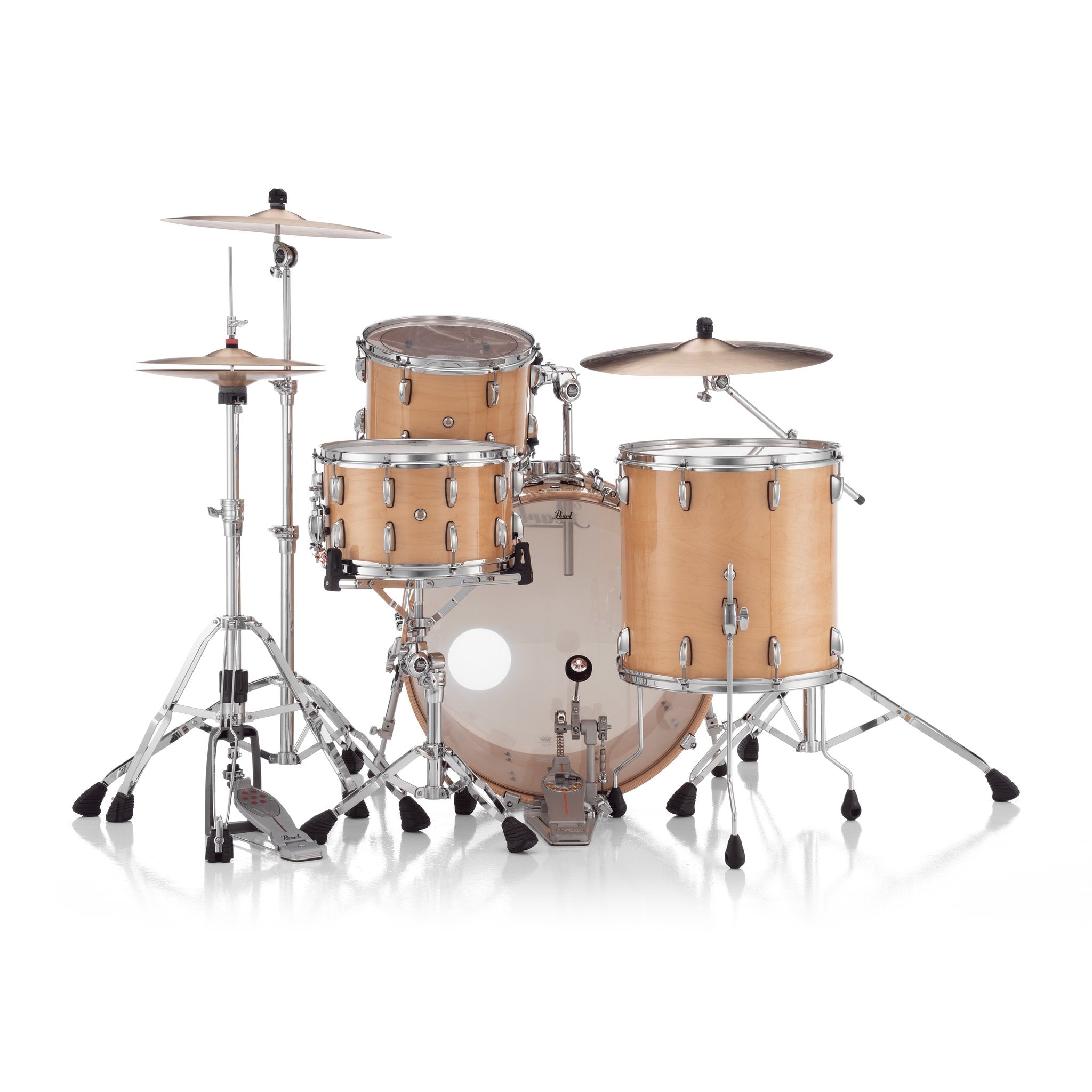 Pearl Professional 3-piece Maple Drum Set Shell Pack - 24" Bass Drum - Natural Maple - Image 8