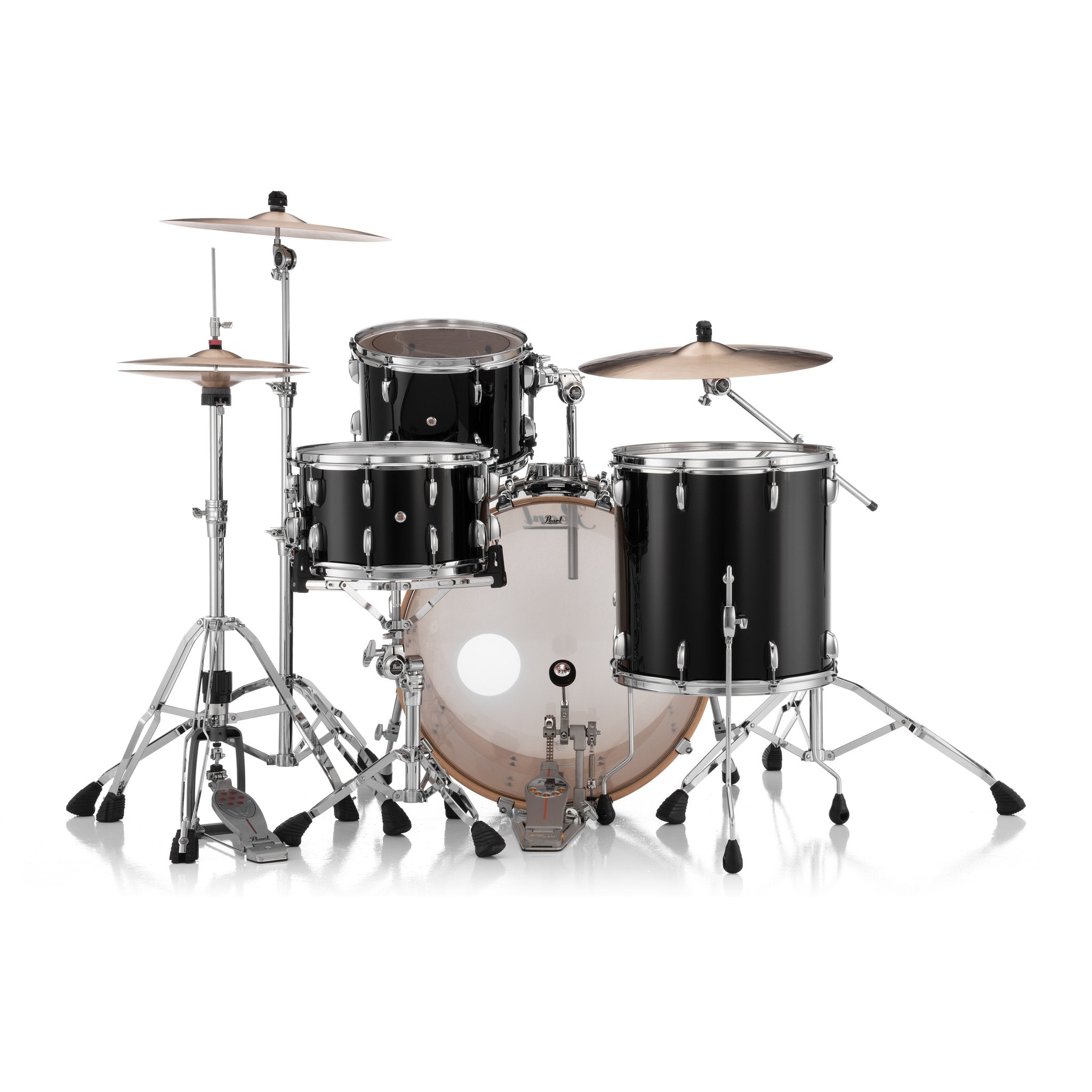 Pearl Professional 3-piece Maple Drum Set Shell Pack - 24" Bass Drum - Piano Black - Image 3