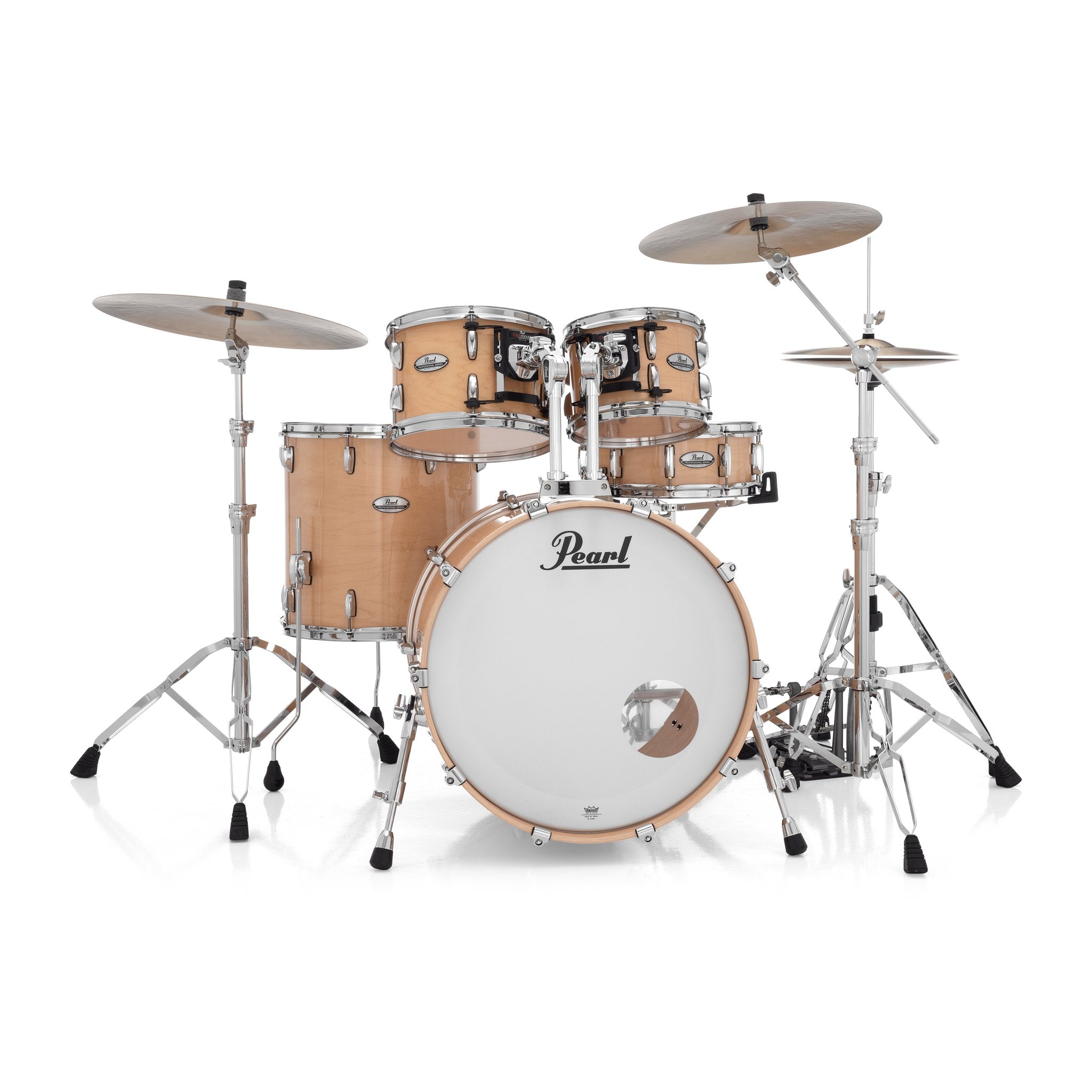 Pearl Professional 4-piece Maple Drum Set Shell Pack - 22" Bass Drum - Natural Maple - Image 2