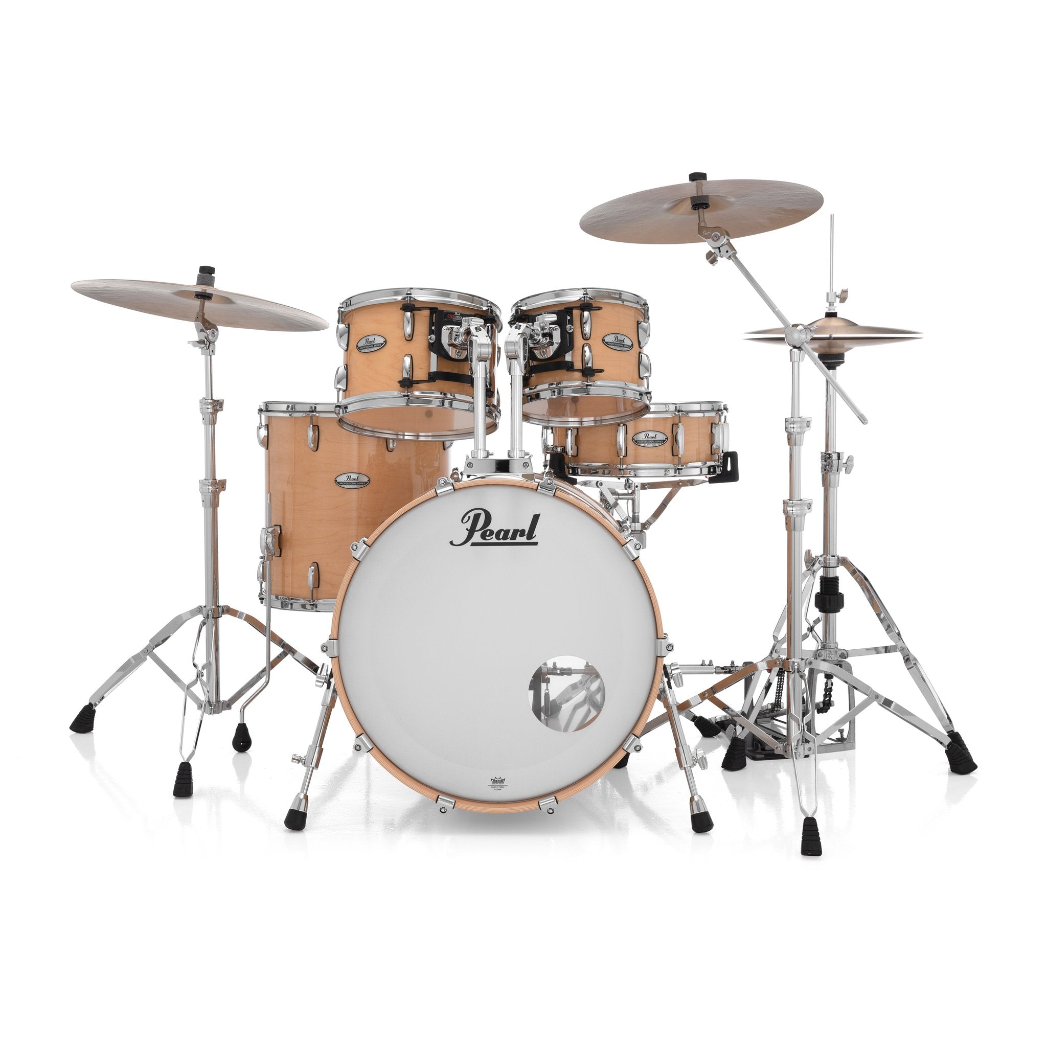 Pearl Professional 4-piece Maple Drum Set Shell Pack - 22" Bass Drum - Natural Maple - Image 3