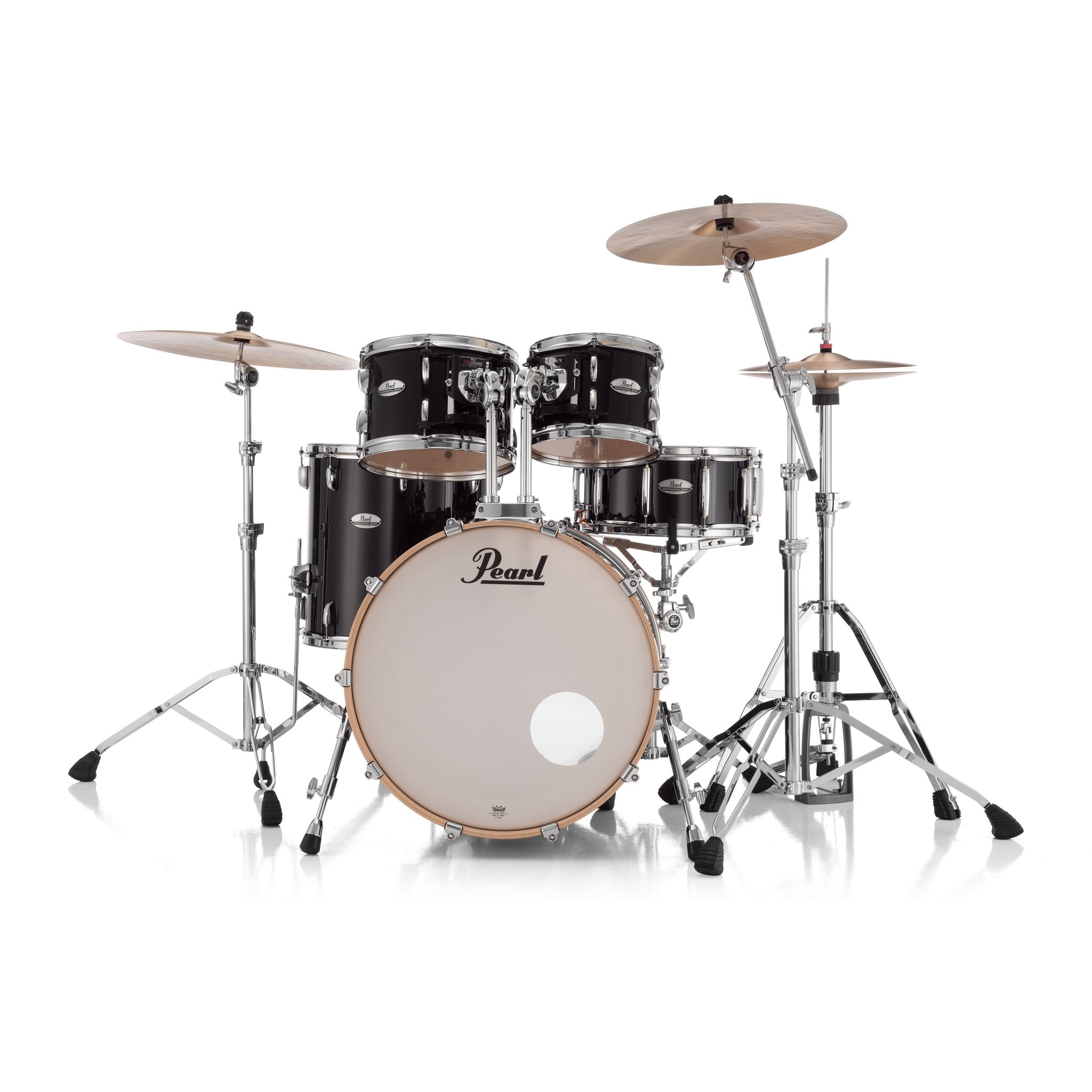 Pearl Professional 4-piece Maple Drum Set Shell Pack - 22" Bass Drum - Piano Black - Image 2