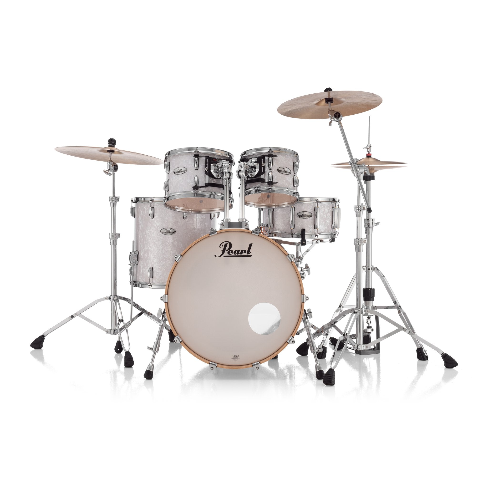Pearl Professional 4-piece Maple Drum Set Shell Pack - 22" Bass Drum - White Marine Pearl - Image 2