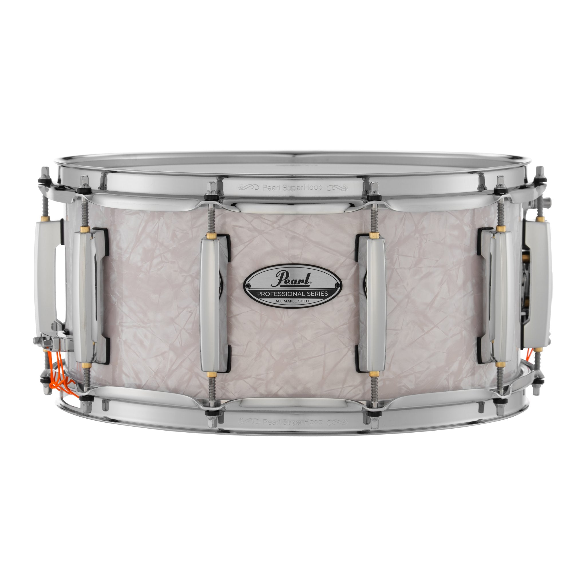 Pearl Professional Maple Snare Drum - 14" x 6.5" - White Marine Pearl - Image 1