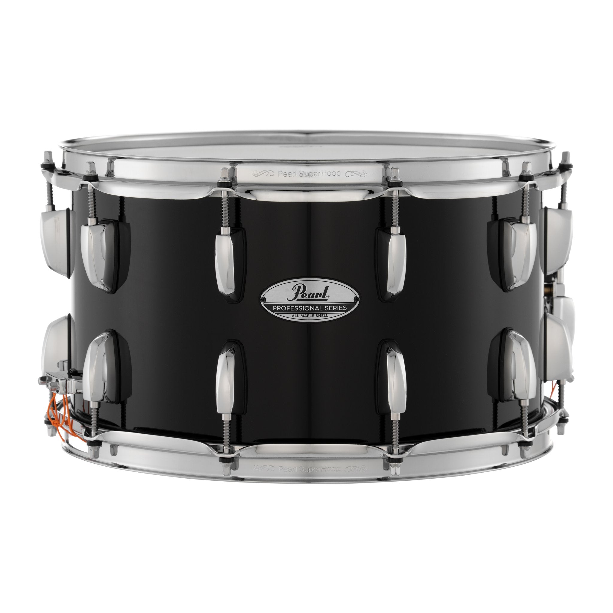 Pearl Professional Maple Snare Drum - 14" x 8" - Piano Black - Image 1