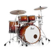 Pearl Reference One 4-piece Drum Set Shell Pack - 22" x 18" Bass Drum - 12mm Tom Mount - Cherry Amber Fade - Image 1