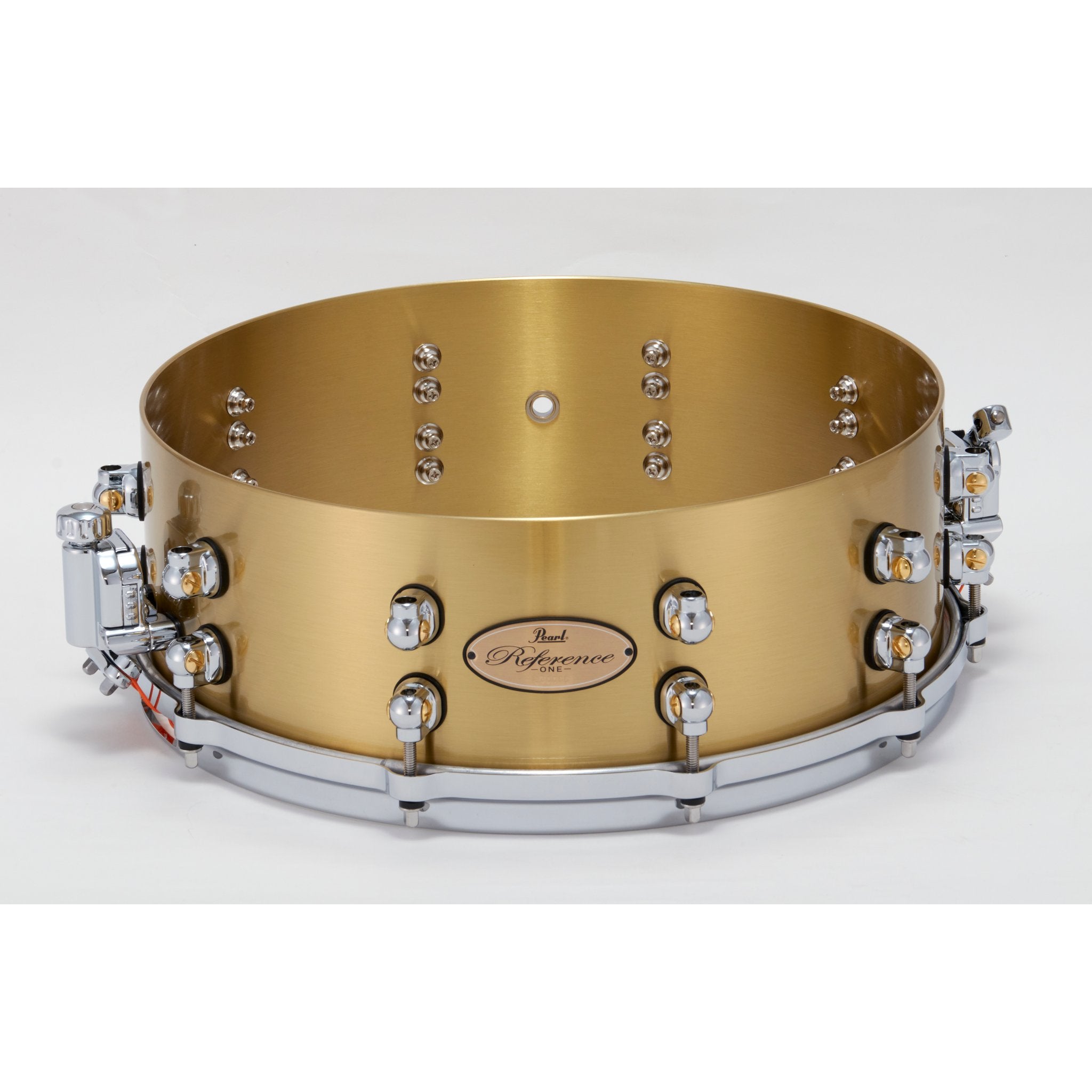 Pearl Reference One Brass Snare Drum - 14x5 - Image 7