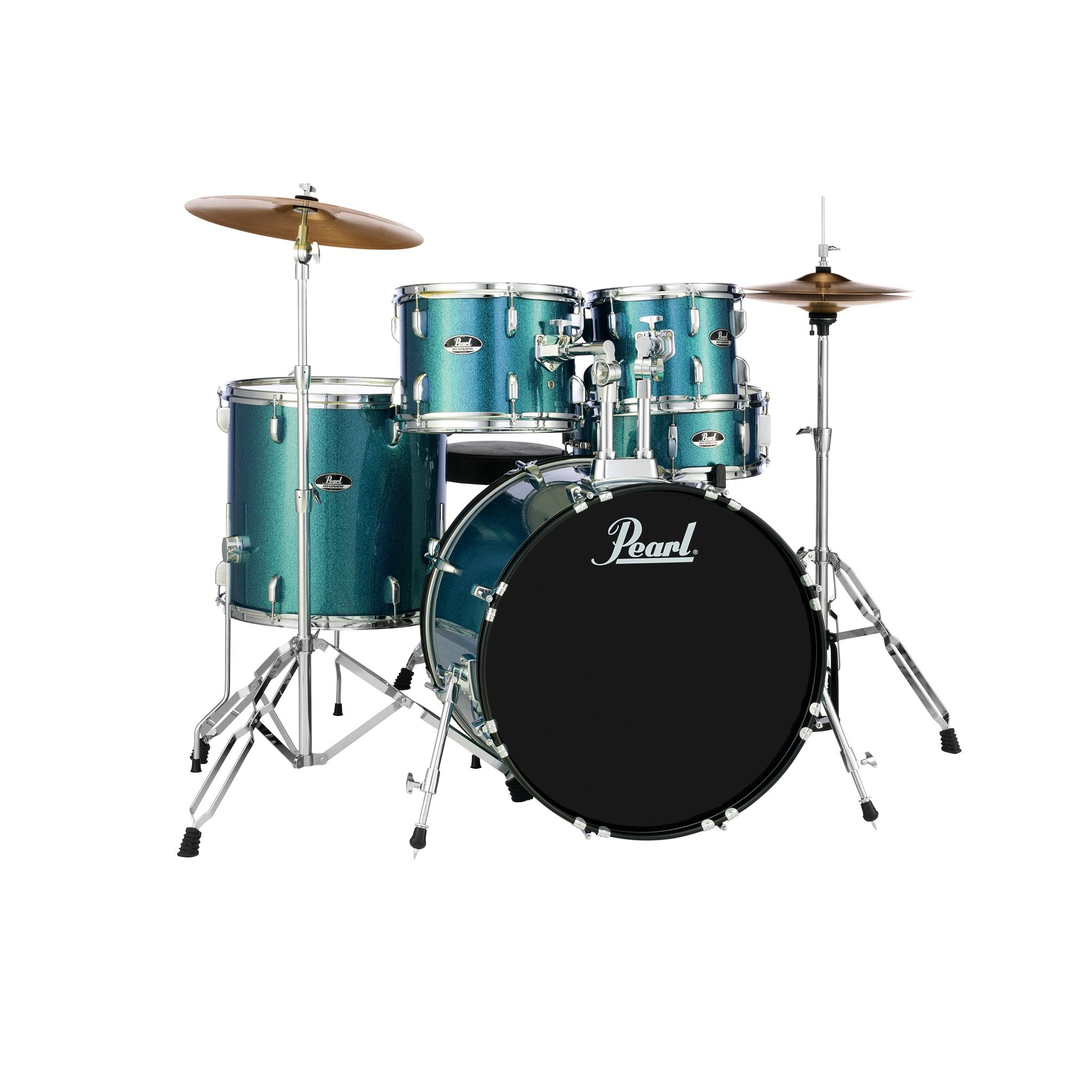 Pearl Roadshow 5-piece Drum Set with Hardware and Cymbals - 22 