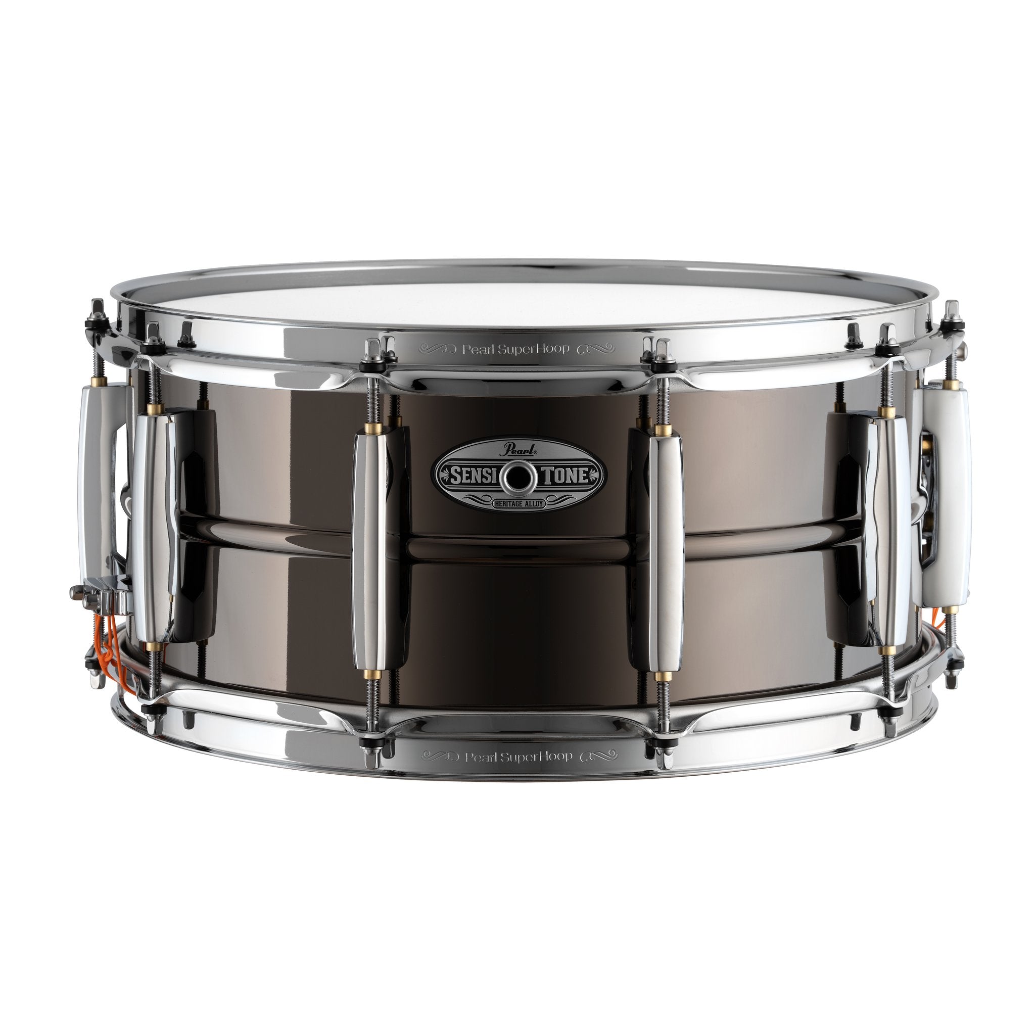 Pearl SensiTone Heritage Alloy Beaded Black Brass Snare Drum