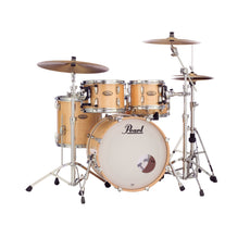Pearl Session Studio Select 4-piece Drum Set Shell Pack - 20" Bass Drum - Gloss Natural Birch - Image 1